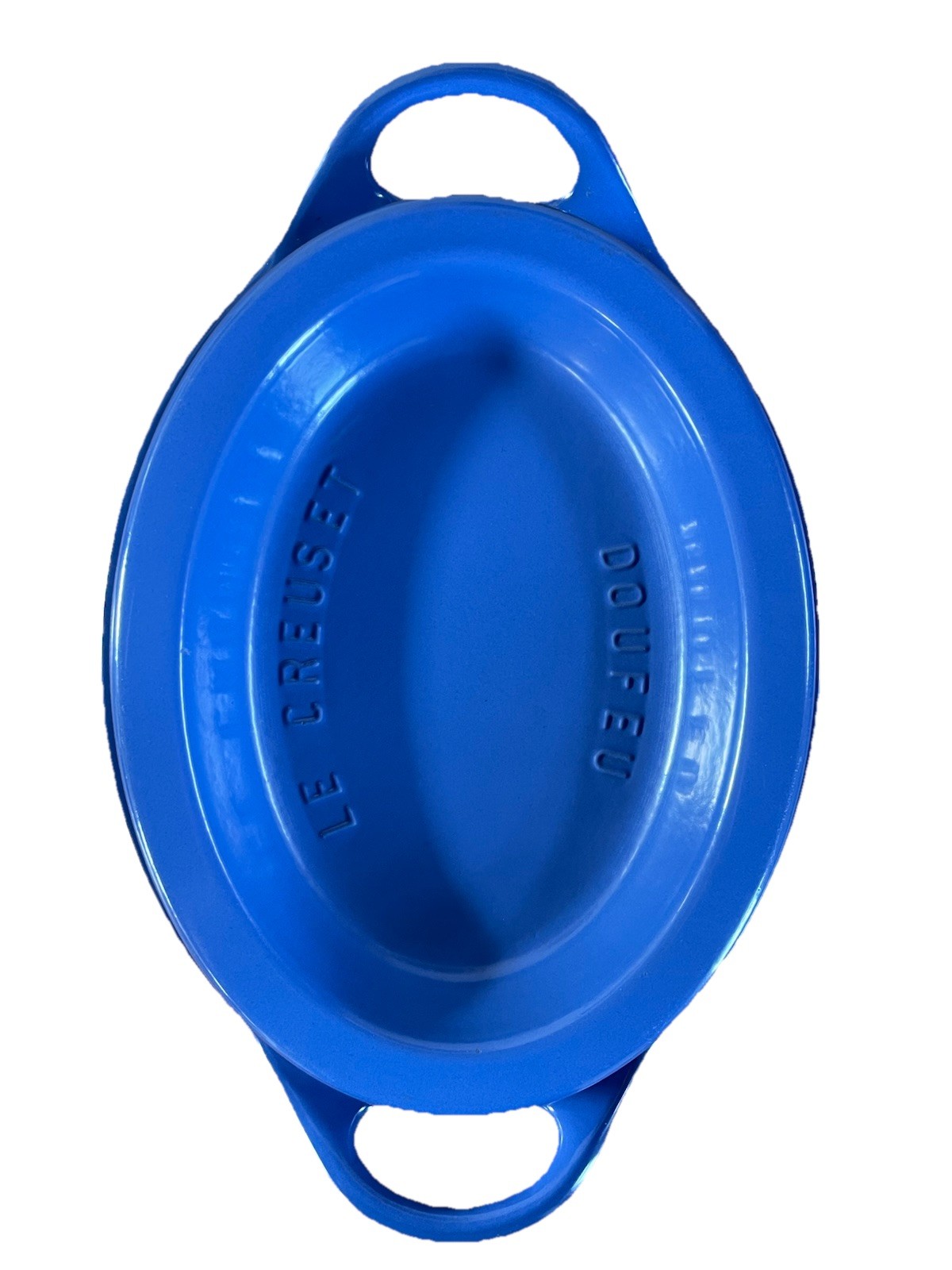 Le Creuset Doufeu 30 cm Cocotte Ovale en Fonte Bleue Durable