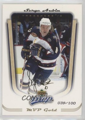 2005-06 Upper Deck MVP MVP Gold 39/100 Serge Aubin #18 4ry