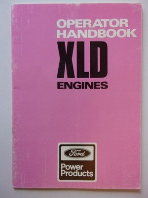 FORD XLD ENGINES orig 1988 UK Mkt Operator Handbook Manual Brochure