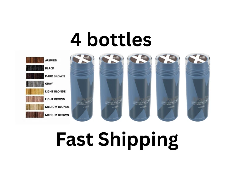 XFusion Keratin Black Dark Brown Medium Brown Hair Fiber Fiber 28g Fast Ship - Image 4 of 4