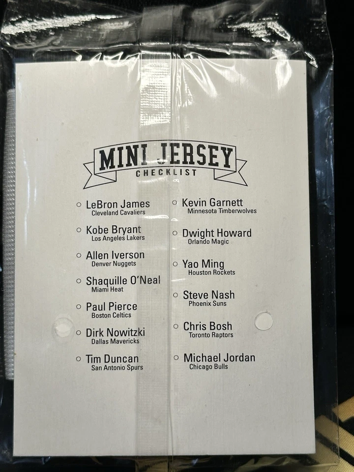 2007-08 Upper Deck Mini Jersey Michael Jordan HOF Ultra Rare Sealed - Image 2 of 2