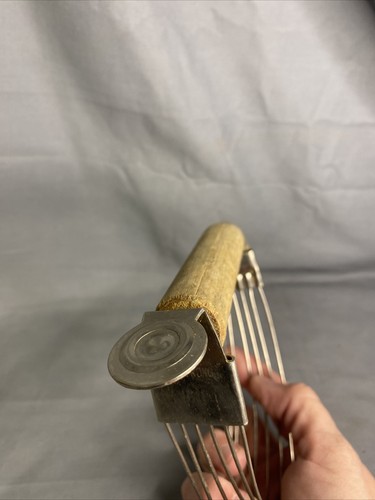 Vintage Hongkong Holz Hand Draht Gebäck Mixer Kuchen Teig Schneider USA - Bild 4 von 4