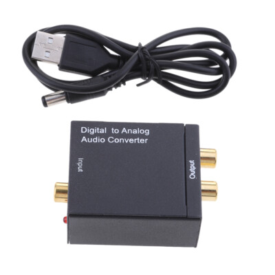 Digital zu Analog Audio Converter, Toslink SPDIF Koaxial zu RCA R / L