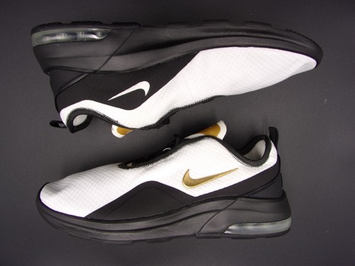 Scarpe Nike Air Max Uomo 10 Motion 2 CT1103 001 Nero Bianco Oro Metallizzato - Foto 10 di 10