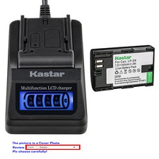 Kastar Battery LCD Quick Charger for Canon LP-E6 LP-E6N LC-E6 Canon XC10 Camera