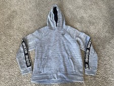Abercrombie Fitch Kids Hoodie Youth 15/16 Hoodie Sweater Long Sleeve Silver BL