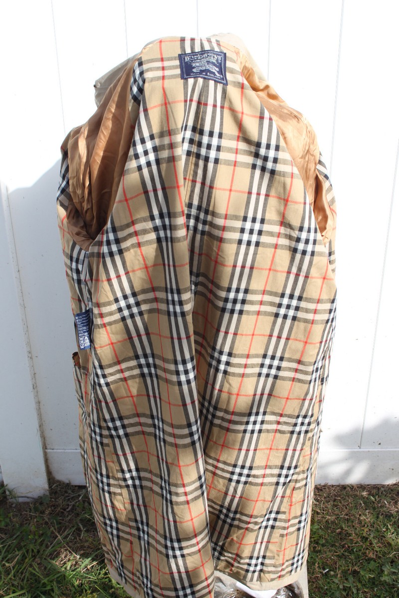バーバリー　ナイロンコート　50 Burberry of London Trench Rain Coat Mens 50 Short *No Belt