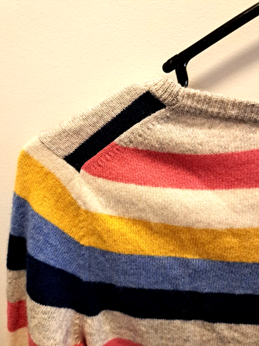 C&C California 100% 2-Ply Cashmere Striped Sweater Size Womens Small NEW W Tag - Picture 6 of 6