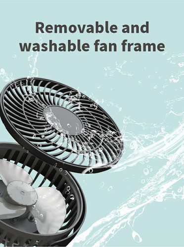 3-speed USB Rechargeable Fan W/ Flexible Tripod Clip on Desktop/Baby-car - Picture 13 of 13