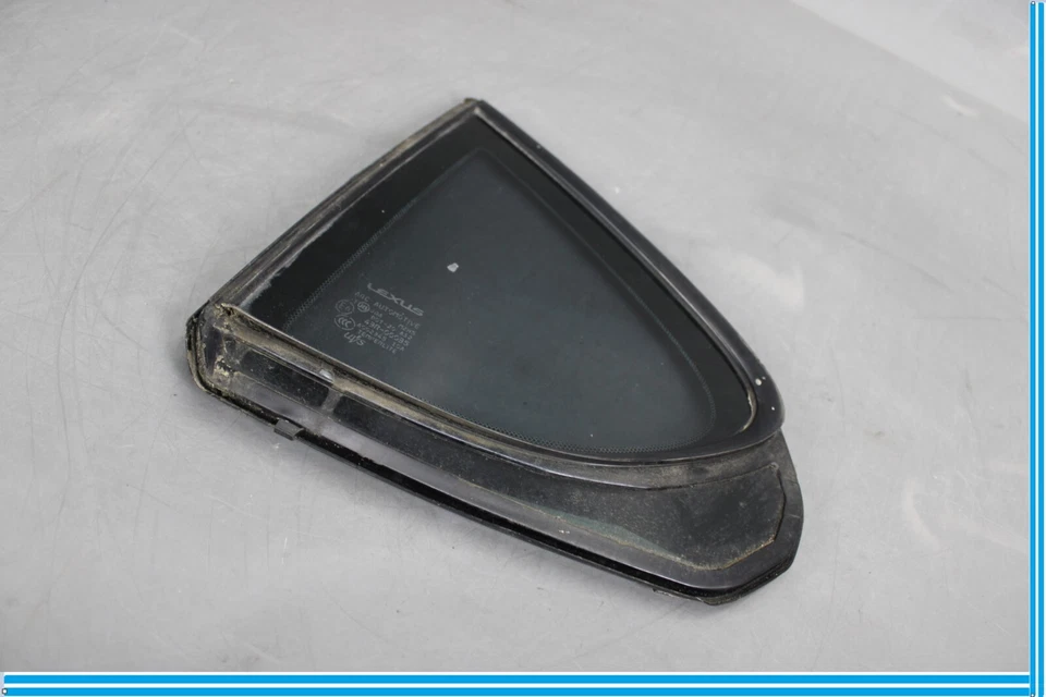 07-17 Lexus LS460 Puerta Trasera Izquierda Conductor Esquina Cuarto Ventana Vidrio Fabricante Original Foto 3 de 4