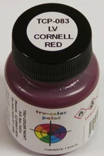 Tru-Color Paint TCP-083 Lehigh Valley Cornell Red 1oz Bottle