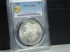 (M-107) USA 1883 Morgan Dollar PCGS AU58, Great Luster
