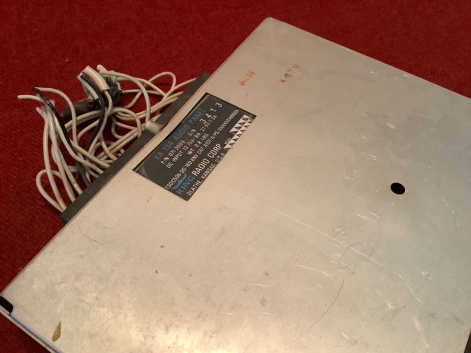 King KA134 Audio Panel p/n 071200912. Condition unknown. Parts or