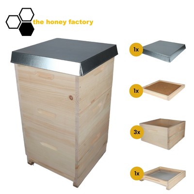 DNM 10 Deutsch Normal Bienenbeute SET Weymouth DIE HANDLICHE MONTIERT Imkerei