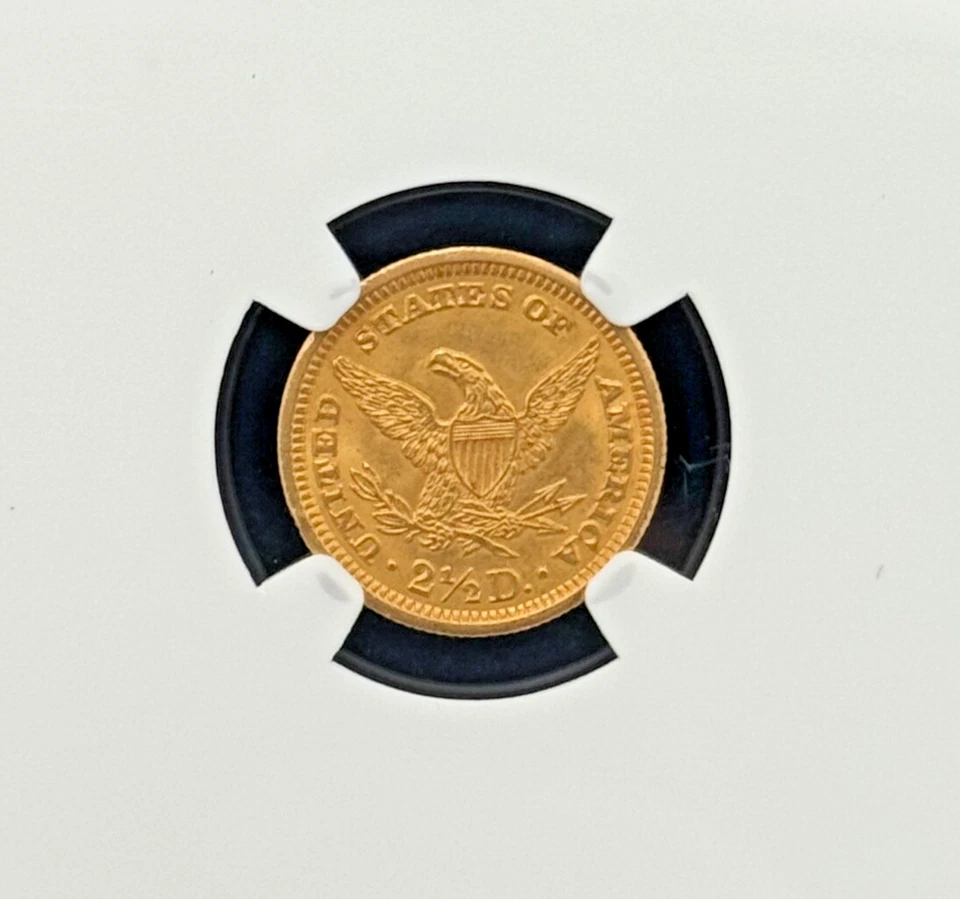 1904 $2.5 Gold Liberty Head Uncirculated NGC MS 64, High Grade Investment Coin - Image 4 of 4
