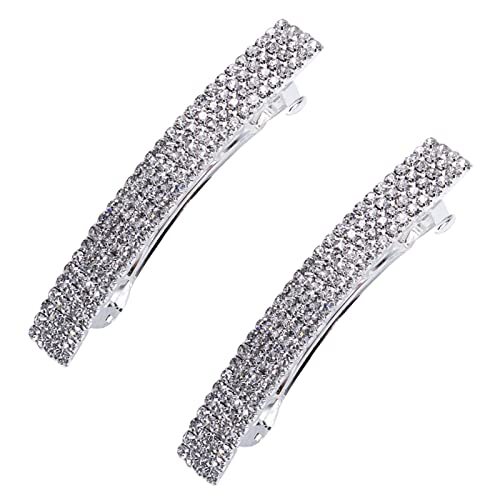 Crystal Hair Barrette 2 Pcs Sparkly Rhinestone Hair Clip  display picture 3