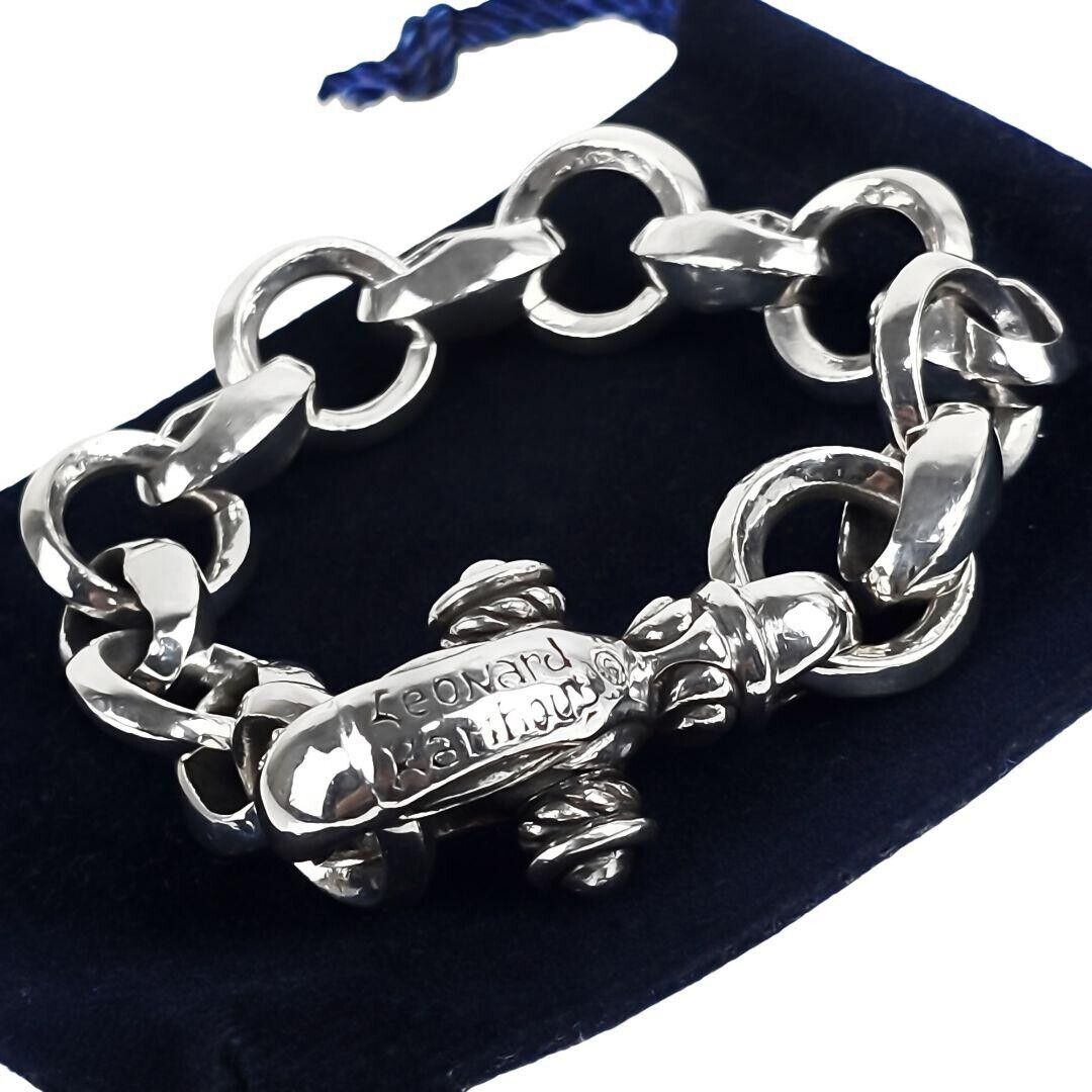LEONARD KAMHOUT Bracelet 925 Silver 7.4*0.5 inch | eBay LEONARD KAMHOUT Bracelet 925 Silver 7.4*0.5 inch | eBay