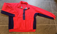 VTG 2000 PATAGONIA MEN'S RED & PURPLE SYNCHILLA SNAP PULLOVER SZ L MADE IN USA
