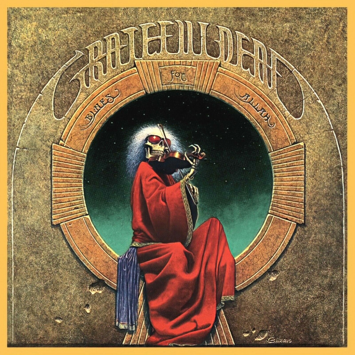 grateful dead Blues For Allah リトグラフ Blues for Allah - The Fiddler - Band - Items - Bahr Gallery