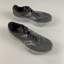 Saucony Ride 15 Womens Size 9 SneakersGray White Pink Running Shoes