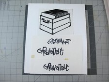vtg 1990s hip hop  Original art Joe Buck concept logo Groovanaut D