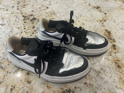 Nike Air Jordan 1 Elevate Low SE Metallic Silver Toe DQ8561-001 Women's Size 8.5 - Picture 3 of 9