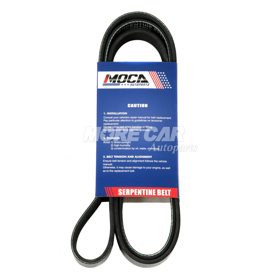 Cinturón Serpentine 6PK1765 apto para 87-01 Ford Ranger Mazda Chevrolet Chrysler Porsche Foto 3 de 4