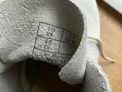 Dr Martens Desert Boots - Manton. Cream Suede, Mens UK 10 (45) Unworn. Rare - Picture 11 of 17