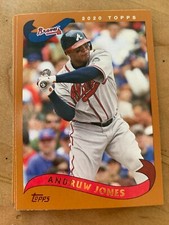 3x ANDRUW JONES 2020 Topps Baseball BASE LOT (2002 style) #285