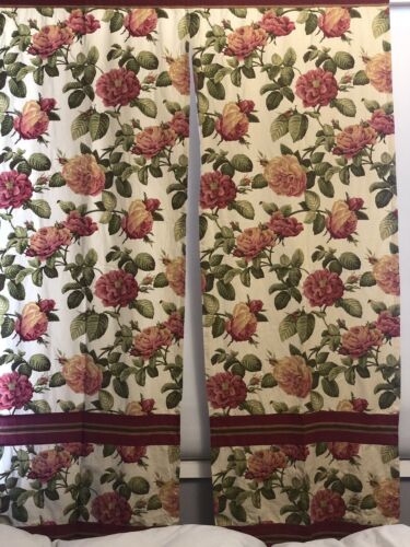 Vintage Curtain Custom Made Home Decor Door Window Two Panel Curtains - Picture 7 of 13