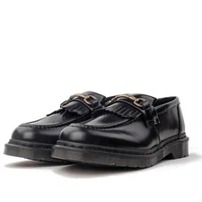Dr. Martens Adrian Snaffle Black Polished Smooth 32102001 Men Loafers Shoes