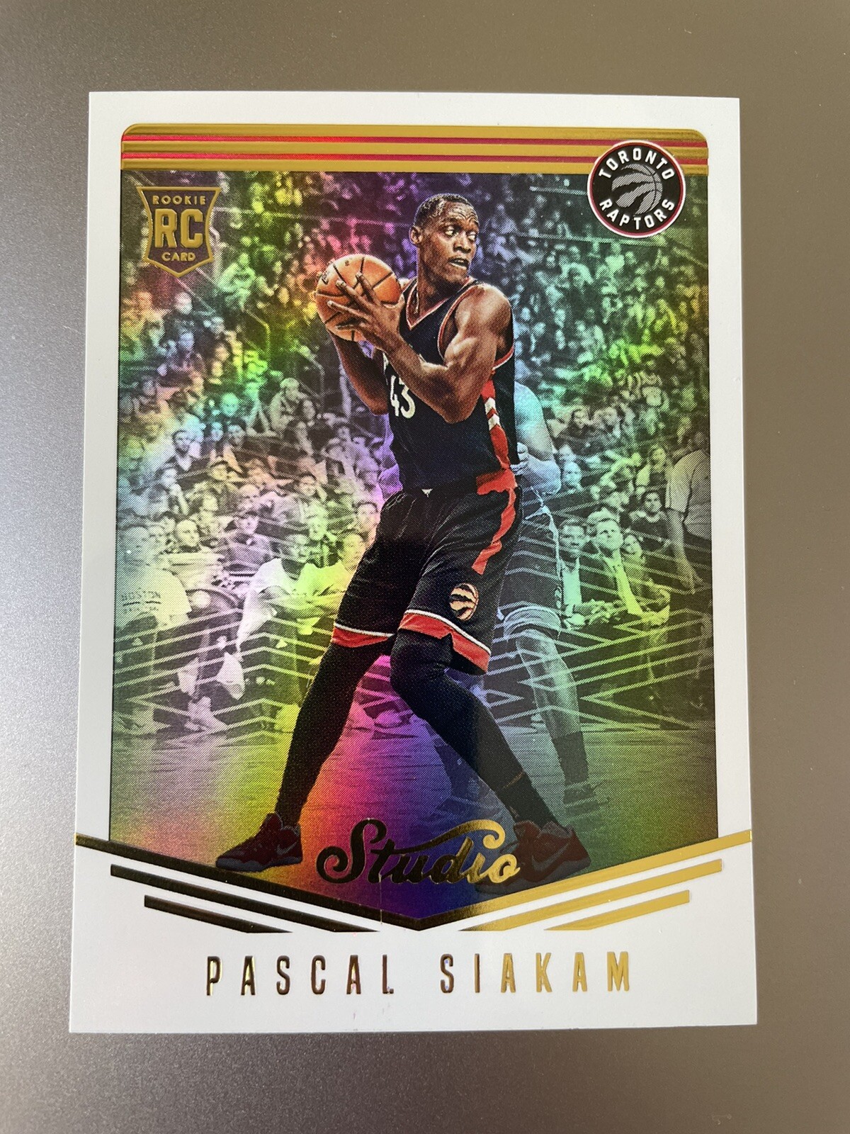 2016-17 Panini Studio Pascal Siakam #99 Rookie RC Holo Foil Toronto Raptors