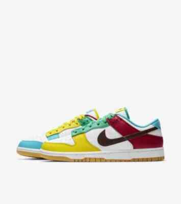 Nike Dunk Low SE Free 99 Multicolor White DH0952-100 Size