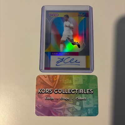 Real Madrid XABI ALONSO AUTO 7/7 LP - 2022 LEAF VIVID AUTOGRAPH LIVERPOOL SPAIN