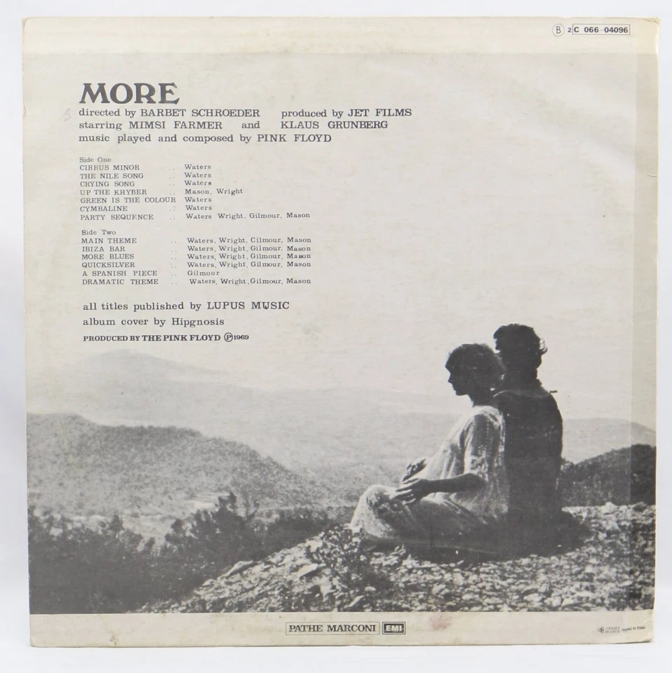 The Pink Floyd Soundtrack From The Film "More" Reissue French Press 1978 - Photo 4/4