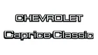 Set of 2 For 1980-1990 Caprice Classic Brougham Rear Trunk Emblem（Sliver Black)