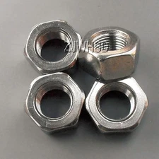 4pcs M12 x 1 mm Pitch Stainless Steel Left Hand Thread Hex Nut Metric
