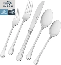Astley 18/10 Stainless Steel Flatware Set, 20-Piece, Silver