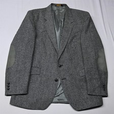 Vtg Texas Countrywear 44R Herringbone Tweed Western Rodeo USA Blazer Jacket Coat