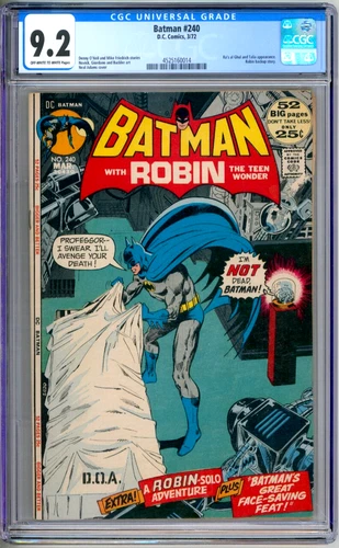 Batman 240 CGC Graded 9.2 NM- Neal Adams DC Comics 1972