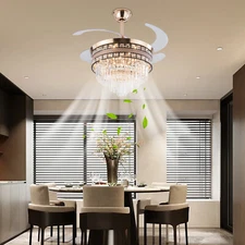 42 Inch Ceiling Fan Light Coffee Modern Ceiling Fan Light With Remote Control