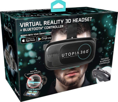 ReTrak Utopia 360° Virtual Reality Headset with Bluetooth Controller