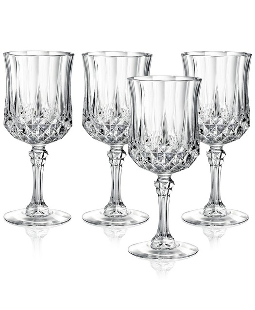 Longchamp Cristal D Arques Paris Set Of 4 Crystal Wine Glasses 1 Extra For Sale Online Ebay