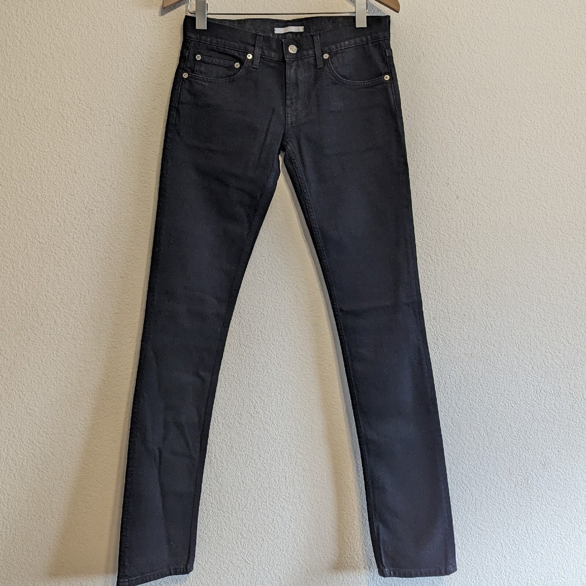 Helmut Lang Made In Italy Unisex Jeans Black size 26 Wm 27 Men EUC - Main Image