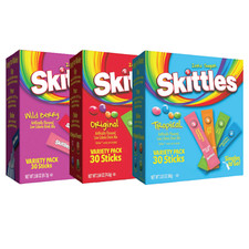 Skittles Singles To Go Variety Drink Mix 30 Singles Each Mix Match Flavors