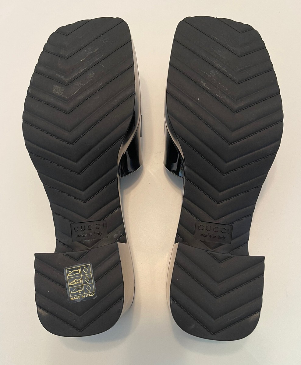 【GUCCI】SANDAL◆701575BKO60 Cloth sandals Gucci X Adidas Black size 42 EU in Cloth