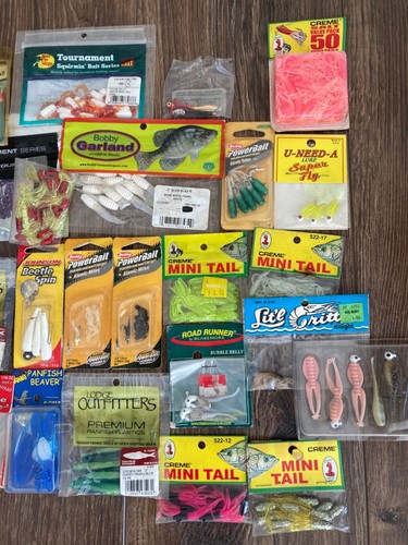 NEW LOT CRAPPIE PANFISH CREME ARKIE FISHING LURES SPRO BERKLEY POWERBAIT JIGS - Picture 3 of 8