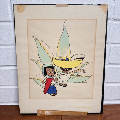 Si Frankel Original Watercolor 1940's Children Book Illustrator of Digger Dan - Picture 8 of 14