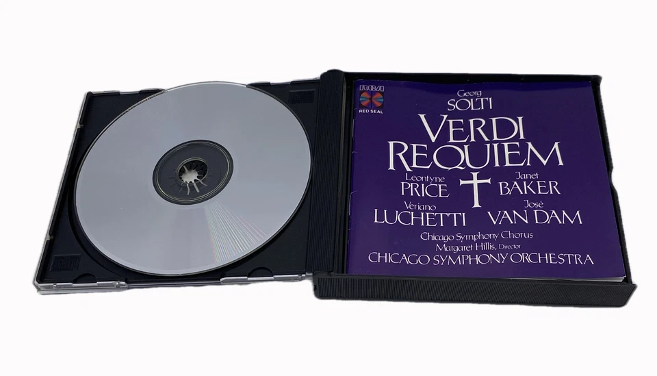 Verdi Requiem 2 CD Georg Solti +Booklet C.S.O Price Janet Baker First Class Shp - Imagem 3 de 4