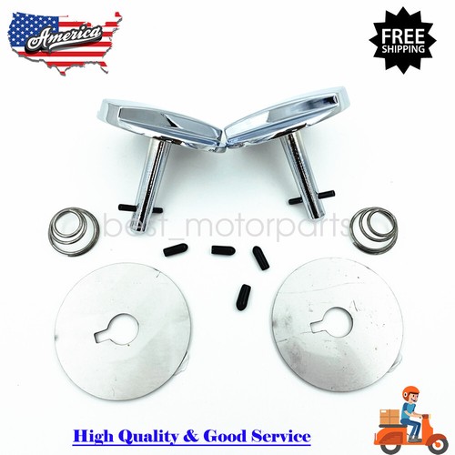 For 6972 Cutlass /442 Ram Air Hood Pin New Chrome Twists Locks Reproduction 2Pc eBay